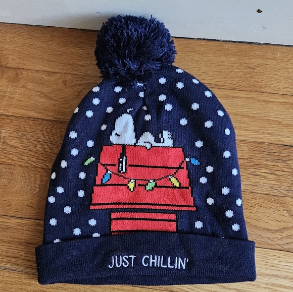Peanuts Beanie Winter Pom Hat - Picture 5 of 9
